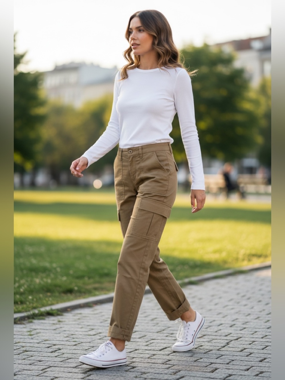 La Ligne Jean tan in like new condition